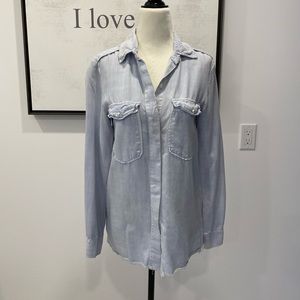 ZARA Denim Button-Up
